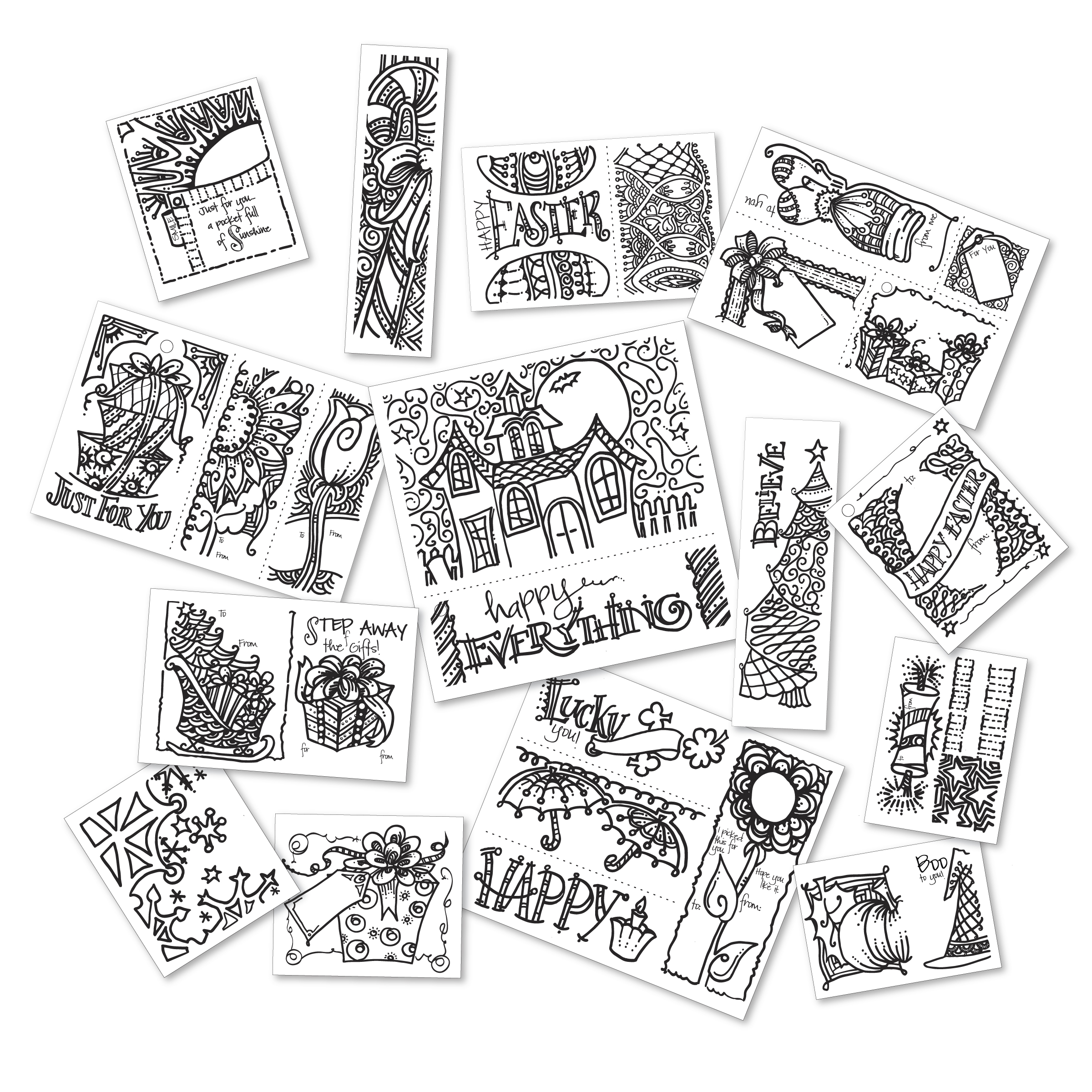 22394 Tangled Pack - Tags and Cards
